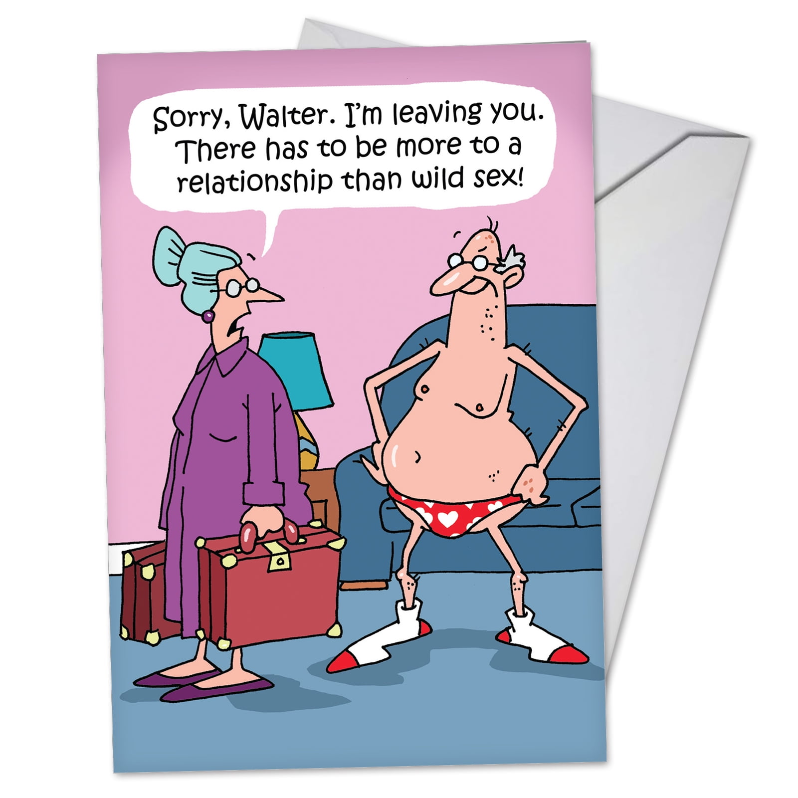 C3562VDG Funny Valentine's Day Card 'More To A Relationship' with