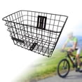 thumbnail image 2 of Cesta para bicicleta eléctrica de metal, práctica cesta para bicicleta de fácil instalación Negro, 2 of 9