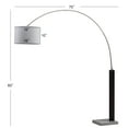 thumbnail image 4 of Safavieh Cosmos 83 in. H Modern Glam Arc Floor Lamp, Black/Nickel, 4 of 5