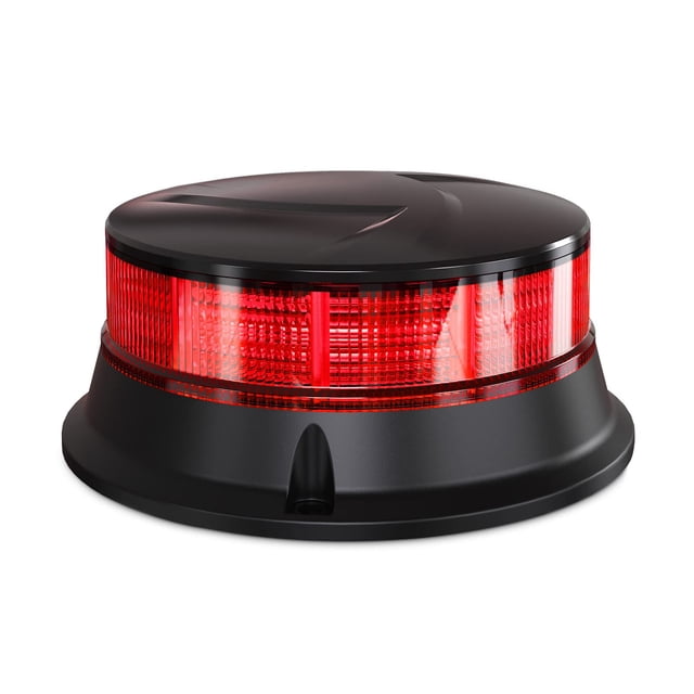 Luz eléctrica Agrieyes de 4.2 pulgadas, color ámbar, luz roja parpadeante