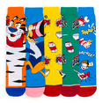thumbnail image 3 of ODD SOX – Kellogg’s Cereal 5-Pack Novelty Crew Socks Gift Box – Unisex Large Size – Frosted Flakes,, 3 of 6