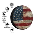 thumbnail image 4 of Naloa American Flag1 PVC Leather Spare Tire Wheel Cover Spare Tire Cover, for Car Truck SUV Camper Trailer Universal Fit(14-17in)-16 inch, 4 of 6