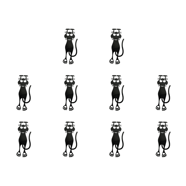 Marcador de libros estéreo con gatito hueco, PVC, con dibujos animados de animales, marcador de lectura divertido