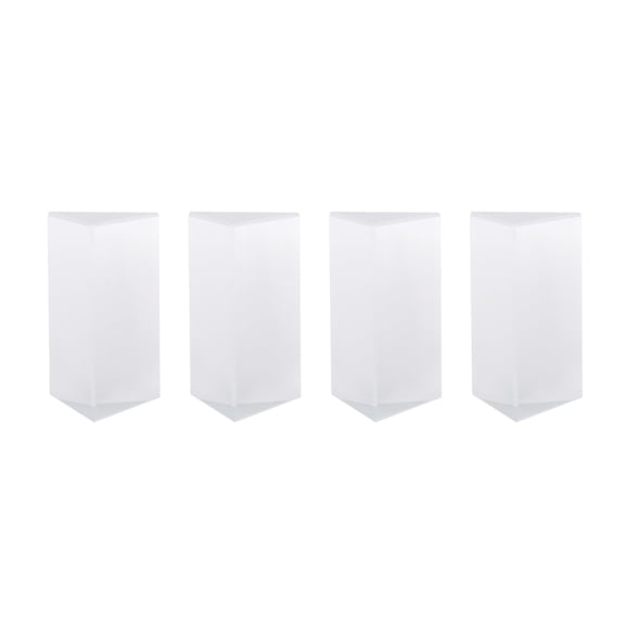 New Arrivals 4Pcs Clear Triangular Prism for Rainbow Lights Crystal Optical Prisms