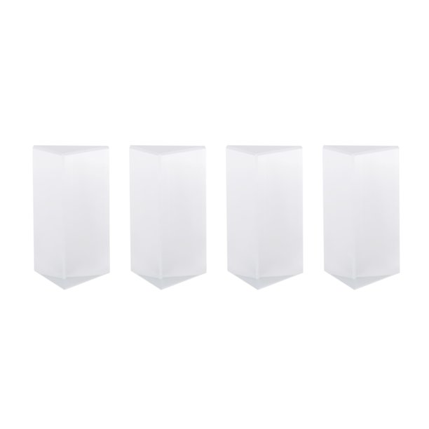 4 Piezas de Prisma Triangular Transparente para Luces de Iris, Prismas Ópticos de Cristal, Enseñanza de Física, Espectro de Luz Refractada