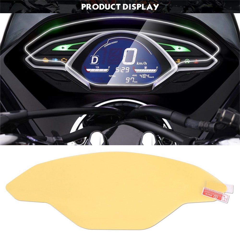 Walmeck Motorcycle Speedometer Screen Protection Film Dashboard Protector  Sticker -Blue Light -Scratch Replacement for PCX 150 18-19