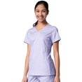 thumbnail image 1 of eon women's coolmax mesh panel v-neck solid scrub top, 1 of 2