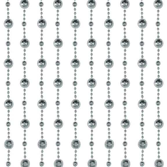 Disco Ball Bead Curtain, 6' 6" x 24", (1/Box)