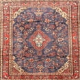 thumbnail image 1 of Ahgly Company Indoor Square Traditional Brown Red Persian Area Rugs, 3' Square, 1 of 6