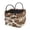 Brown Cow Print, variant on KUIFORTI Ladybug Daisy Print Large Capacity Quilted Storage Basket with Carry Handles, Collapsible Laundry Hamper Organizer Bin for Blankets, Kids Toys, Bathroom Towels