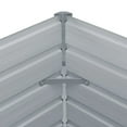 thumbnail image 3 of vidaXL Raised Garden Bed 160x80x77 cm Galvanised Steel Grey, 3 of 4