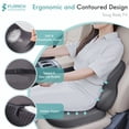 thumbnail image 5 of Florich Seat Cushion and Lumbar Support Pillow for Office Chair Car, Ergonomic Memory Foam Back Support for Office Gaming Chair Driving Seat Wheelchair, Relieves Neck, Back & Sciatica Pain, Gray, 5 of 7