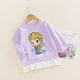 thumbnail image 1 of Disney Frozen Elsa princesa niñas suéter nueva ropa para niños estilo occidental suelta Top fino blanco nieve ropa niños ropa 130cm Gao Jinjia LED, 1 of 2