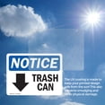 thumbnail image 6 of (2 Pack) Trash Can [Down Arrow] Sign, 6 of 7