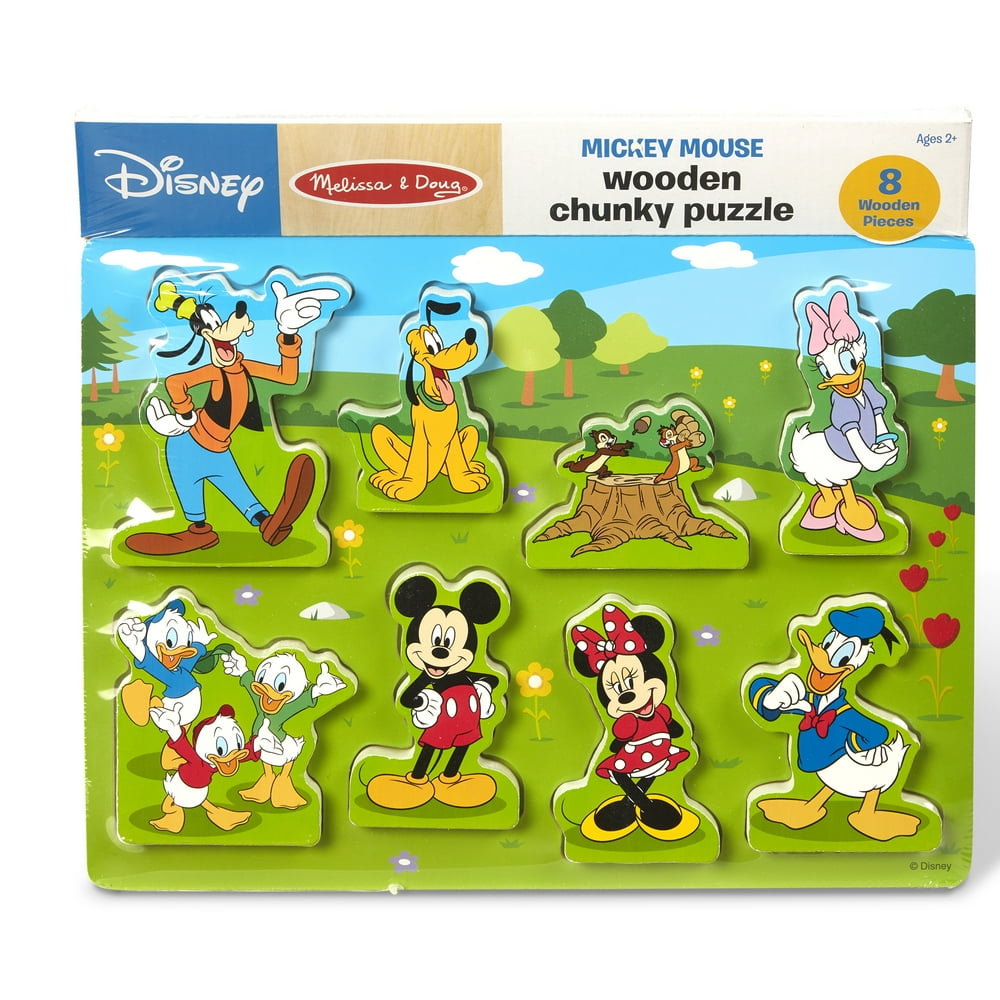 Melissa & Doug Disney Mickey Mouse Clubhouse Wooden Chunky Puzzle
