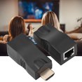 thumbnail image 3 of 2X HDMI 30m a RJ45 Adaptadores DVI-HDMI Adaptadores de Cable de computadora Cable de Red Extensor Convertidor Repetidor sobre CAT-5e CAT6 Amonsee No, 3 of 5