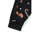 thumbnail image 3 of Christmas Pajamas for Family, Long Sleeve Gingerbread Man Print Tops + Pants Set, 3 of 10