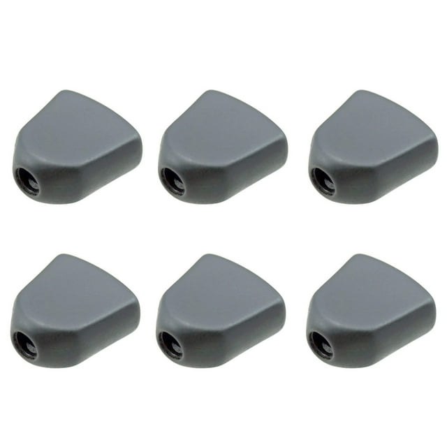 pitrice 6 Pcs Tête de Machine à Régler la Guitare Remplacement Professionnel Plastique Pièce Modifiée Bouton de Réglage Accessoires Noir 1Set
