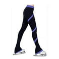 thumbnail image 1 of Naiovety pantalones largos de patinaje sobre hielo medias de spandex pantalones de patinaje pantalones de entrenamiento de equipo amigables con la piel Uniforme atlético Morado/XL Naiovety OD025264-13, 1 of 5