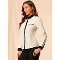 thumbnail image 4 of INSPIRE CHIC Chemise de Travail à Manches Longues pour Femmes à Blocs de Couleur, 4 of 6