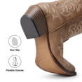 thumbnail image 5 of DREAM PAIRS Women's Mid-Calf Western Cowboy Boots Embroidered Cowgirl Boots Chunky Low Heel Non-Slip Retro Country Fashion Boots, 5 of 8
