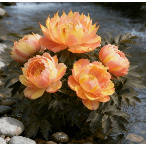 Peony-Attractive  Exquisite Ornamental Blooms Simple to Grow Premium Garden Stakes