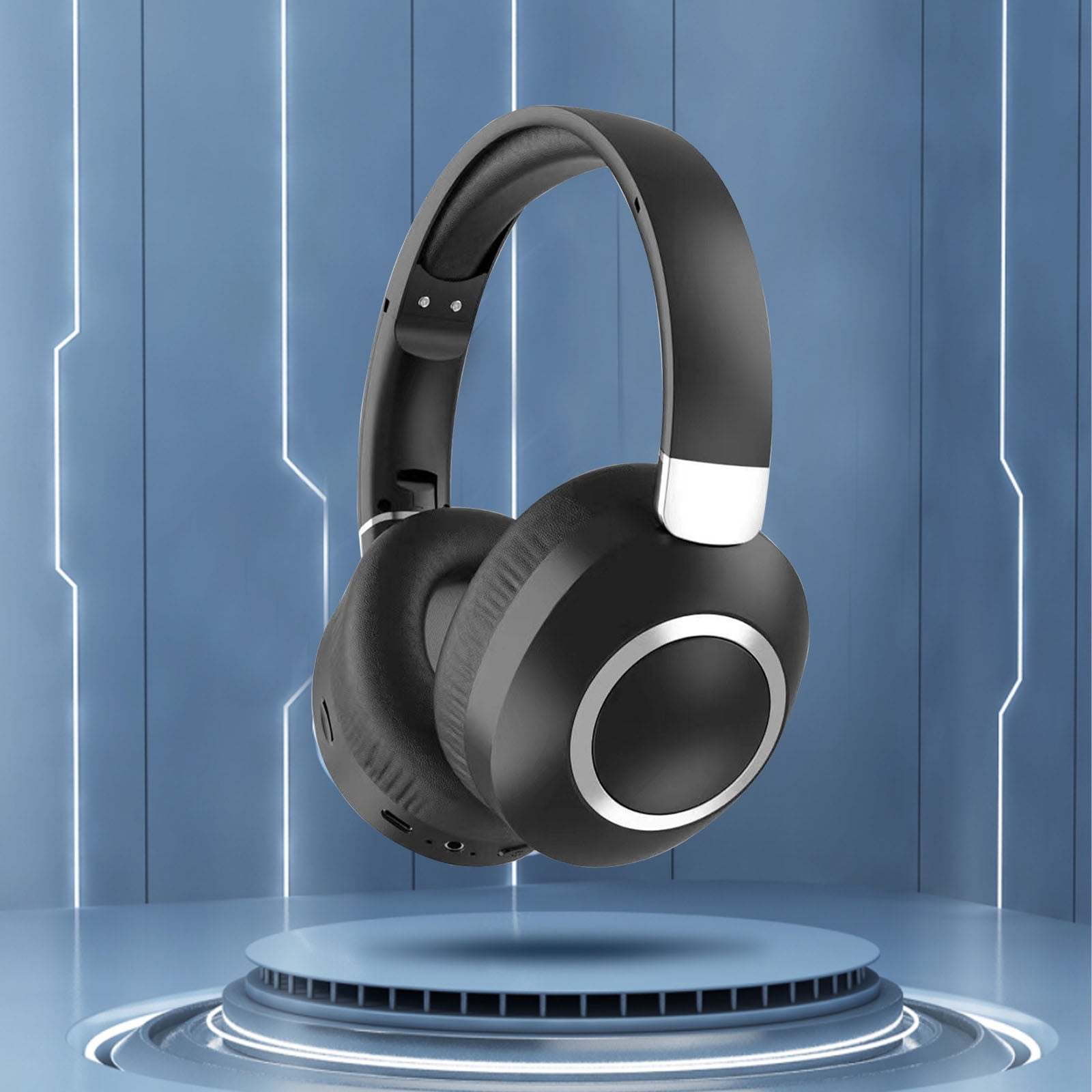 WLAGOOD Bluetooth Headset with Microphone, Wireless Headset,Noise Cancelling Bluetooth Headset 5.3 Multipoint Connect to Cell Phone/Mobile/Laptop/Tablet/PC