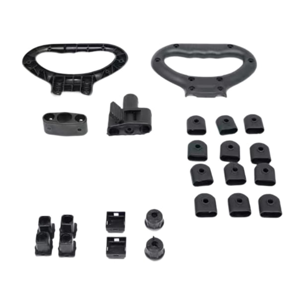 Piezas de reparación de carros de carretas Accesorios de carrito de servicios públicos plegables, mango de empuje de conjunto completo práctico ligero