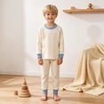 thumbnail image 5 of WUANDIXFA Toddler Christmas Pajamas 1-13 Years Infant Kids Toddler Girls Boys Soft Comfy Sleepwear Pajamas 2pcs Set,Beige,18-24 Months, 5 of 9