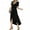 Black, variant on Clearance! SDJMa Women's Summer Maxi Dress 2022 Casual Boho Floral Wrap V Neck Short Sleeve Ruffle Split Flowy Long Beach Dresses