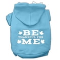 thumbnail image 2 of Mirage Pet Products Be Thankful for Me Screen Print Pet Hoodies Baby Blue Size XL, 2 of 3