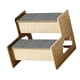 thumbnail image 1 of Escaleras de madera para mascotas, escaleras para gatos, cama, escalera para perros pequeños, cachorros, escaleras para perros con condominio para gat 2 pasos, 1 of 9