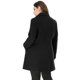 thumbnail image 5 of Abrigo De Doble BotonaduCon Cuello Vuelto TalGrande PaMujer Negro XXL, 5 of 6