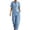 Light Blue, variant on BODOAO Women's Summer Jumpsuits 2026 Trendy Sleeveless Backless Clothing Tie Up Smocked Wide Leg Linen Rompers Boho Pants Casual Going out One Piece Outfits Black L