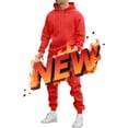 thumbnail image 7 of Lenago,Men's Tracksuits Sweatsuits for Men Pullover Hooded Sports Sweat Track Suits 2 Piece Casual Athletic Jogging Warm Up Sets Long Sleeve Trousers Two-Piece Elastic Waist Tracksuit, 7 of 7