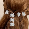 thumbnail image 3 of HomeKingdee 24 Pcs Bow-knot Hollow Small Grasping Clips - Transparent Plastic Hair Clips for Women Girls Daily Hairstyling Accessories, 3 of 4