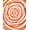 Red, Pattern 2, variant on ODIKA 4'x6' Machine Washable Non-Slip Area Rug, Elegant Spiral Vortex Artistic Multicolor Flowing Ribbon Design High Traffic Rug, Red, 664342