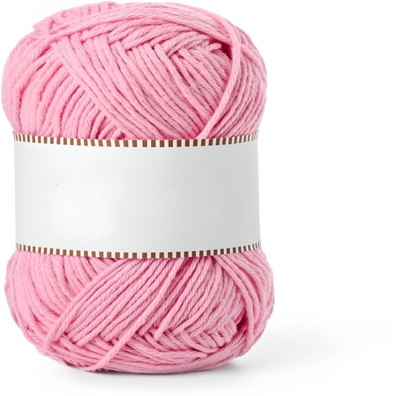 PALINO Cotton Yarn for Crocheting, Baby Yarn for Crocheting Soft, 131yds / 1.76oz Fluffy Amigurumi Crochet Yarn, 5 Ply 100% Milk Cotton Yarn for Puzzle、Socks、Clothes(Deep Pink)