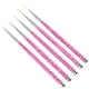 thumbnail image 4 of EeaseMX Juego de bolígrafos de pintura de uñas de 5 uds, pinceles finos para arte de uñas, pinceles de dibujo, herramientas de manicura para mujeres, 4 of 7