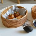 thumbnail image 3 of Cesta de frutas de ratán, cesta de almacenamiento, suministros de almacenamiento de cocina, mesa A, 3 of 5
