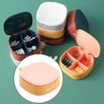thumbnail image 4 of 2 piezas de pastillero de medicina, caja de pastillas, soporte de plástico limpio para almacenamiento Jinwen Estuche de medicamentos, 4 of 7