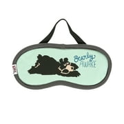 LazyOne Women's Cotton Face Mask for Sleep, Washable Sleeping Mask for Adults (Bearly Awake Grey)