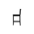 Kingston XBack Black Counter Stool, 24" Seat Height