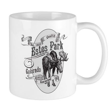 CafePress - Estes Park Vintage Moose Mug - Unique Coffee Mug, Coffee Cup (Best Coffee In Estes Park)