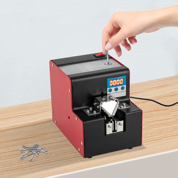 Automatic Screw Feeder with Adjustable Rail for 0.04"-0.2" Diameter Screws