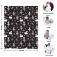 thumbnail image 4 of Ballerina Princess Swan Pattern Blanket,Comfortable Soft Lamb Wool Throw Blanket,All Season,Warm Lightweight Blankets for Sofa Bed Couch Living Room Chair,30"x40", 4 of 4