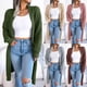 thumbnail image 2 of Suéter tipo cárdigan largo con solapa informal de otoño e invierno de estilo europeo y americano, ropa popular para mujer, 2 of 5