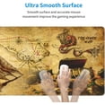 thumbnail image 5 of Pirate Ship Treasure Map Gaming Mouse Pad, Long Extended XL Mousepad Desk Pad, Large Nonslip Rubber Mice Pads Stitched Edges, 31.5'''' X 11.8'''', 5 of 6