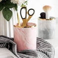 thumbnail image 3 of Portalápices para escritorio, soporte para brochas de maquillaje, soporte para escritorio, taza para lápices con patrón de mármol para niños, organizador de escritorio de cerámica duradero, regalo, 3 of 8