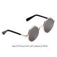 thumbnail image 3 of Gafas De Metal Para Mascotas Gafas De Sol De Moda Para Mascotas Gafas Antideslizantes Para Perros Protección Solar Gafas Retro Para Mascotas Protección Ocular Decoración Para Mascotas Gafas De Sol Speravity PT001575-06, 3 of 6
